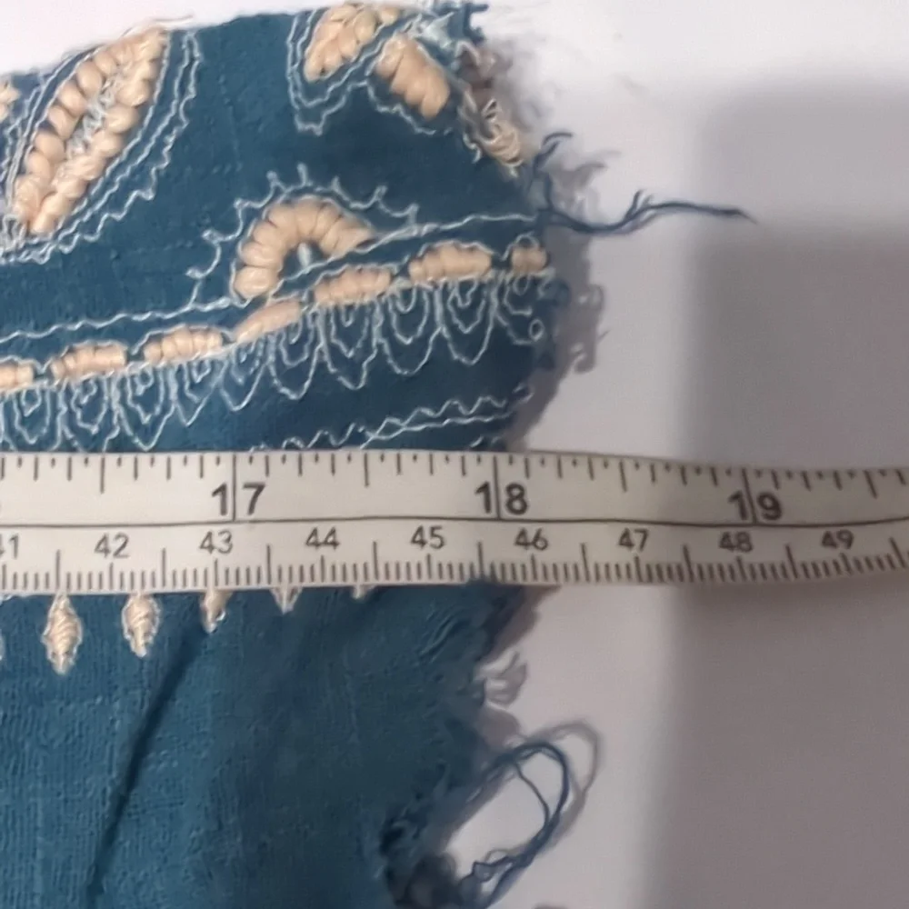 Free People Women's‎ Shirt Dreamweaver Tunic Top Tiered Embroidered Medium